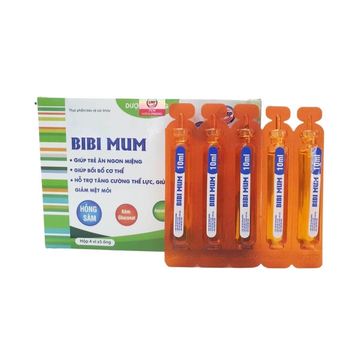 Siro Bibi Mum ăn ngon tăng sức đề kháng hỗ trợ tiêu hóa