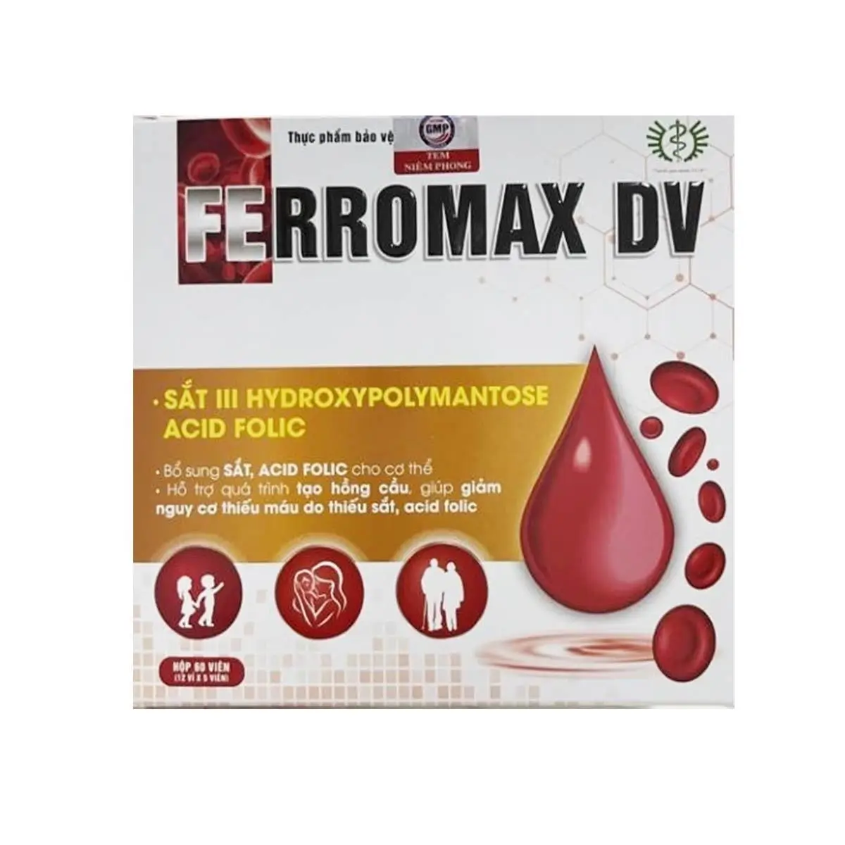 Thuốc Ferromax sắt III DV bổ sung sắt cho phụ nữ có thai, phụ nữ đang cho con bú