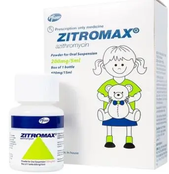 Bột pha hỗn dịch uống Zitromax 200mg/5ml Pfizer điều trị các chứng nhiễm khuẩn