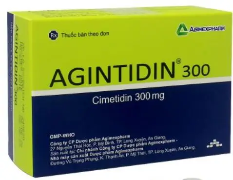 Thuốc Agintidin 3400 Agimexpharm điều trị dạ dày và ruột, loét dạ dày (10 vỉ x 10 viên)