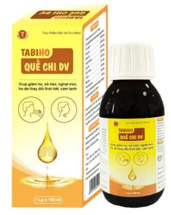 Tabiho quế chi DV hỗ trợ giúp giảm các biểu hiện cảm lạnh, ho kéo dài gây đau rát họng, ngạt mũi, tiết đờm dãi