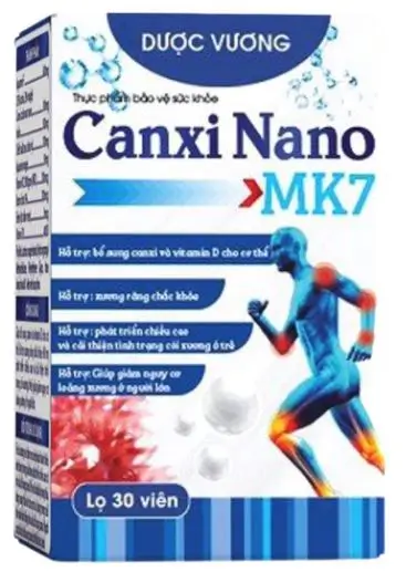Canxi Nano MK7 DV bổ sung Calci giúp xương chắc khỏe, ngừa loãng xương