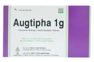 Thuốc Augtipha 1g Tipharco điều trị nhiễm khuẩn (2 vỉ x 10 viên)