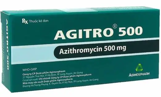 Agitro 500 trị nhiễm khuẩn gây ra bởi vi khuẩn nhạy cảm