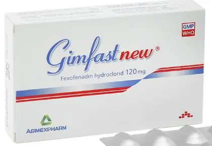 Gimfastnew 120mg trị viêm mũi dị ứng, mày đay (2 vỉ x 10 viên)