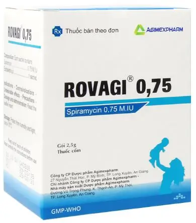 Rovagi 0.75 Agimexpharm 20 gói x 2.5g – Nhiễm khuẩn đường hô hấp