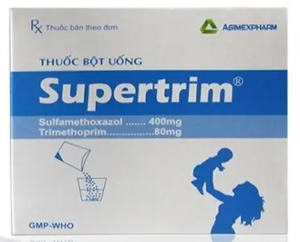 Thuốc bột uống Supertrim 1.6g Agimexpharm điều trị nhiễm khuẩn do các vi khuẩn nhạy cảm (30 gói)