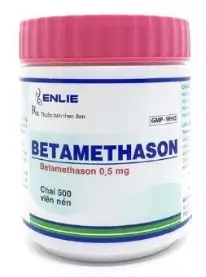 Thuốc chống viêm, dị ứng Betamethason 0,5mg ENLIE (chai hồng 500 viên nén)