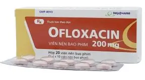 Thuốc kháng sinh Ofloxacin 200mg Armephaco (Chai 200 viên nén)