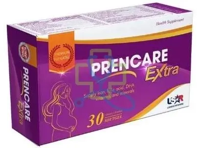Prencare Extra – Viên uống dành cho bà bầu, giúp phát triển não & ngừa thiếu máu