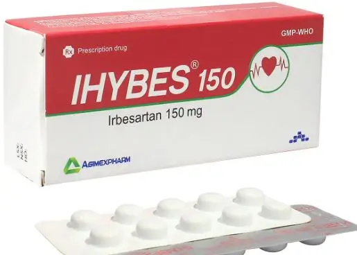 Thuốc Ihybes 150 Agimexpharm điều trị tăng huyết áp động mạch vô căn (3 vỉ x 10 viên)