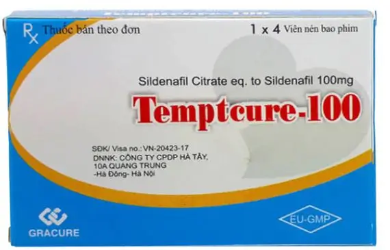 Thuốc Temptcure-100 điều trị bệnh rối loạn cương dương