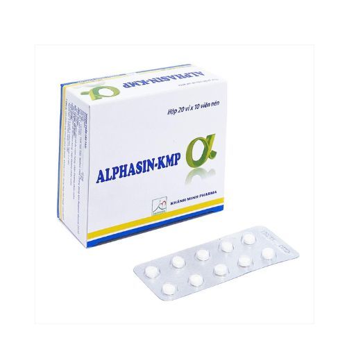 Alphasin Hỗ trợ giảm phù nề – Hộp 20 vỉ x  10 viên – Khánh Minh Pharma