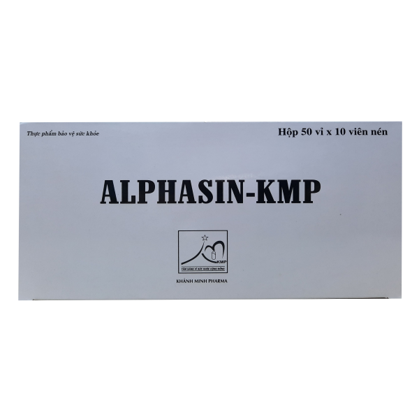 Alphasin Hỗ trợ giảm phù nề – Hộp 50 vỉ x  10 viên – Khánh Minh Pharma