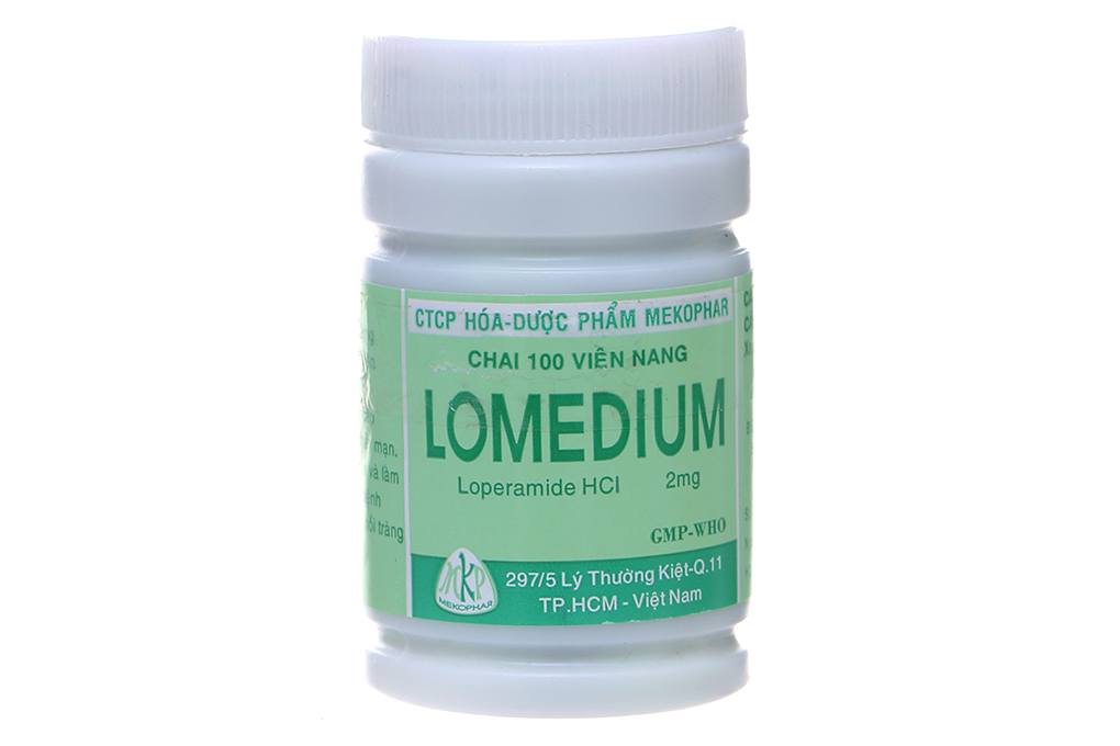 Lomedium trị tiêu chảy - Chai 100 viên nang cứng - MekoPhar