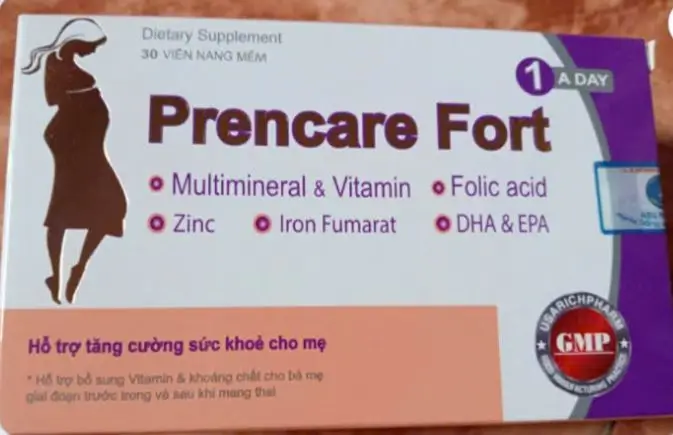 Viên Uống Prencare Fort - Vitamin tổng hợp cho mẹ bầu trong suốt thai kỳ
