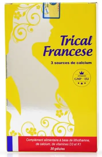 Thuốc Trical Francese – Bổ sung Canxi & Vitamin D3, hỗ trợ xương khỏe răng chắc