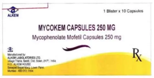 Thuốc Mycokem capsules 250mg phòng ngừa thải ghép ở bệnh nhân ghép thận