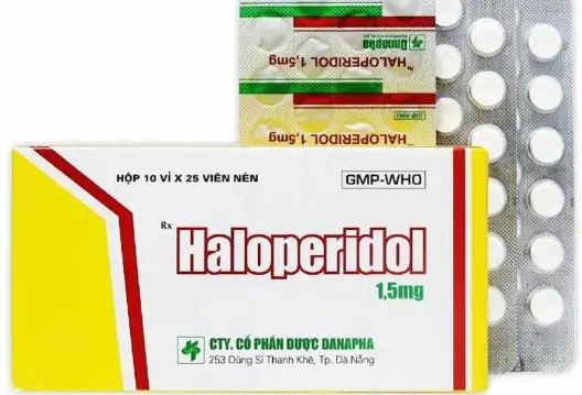 Thuốc Haloperidol 1,5mg Danapha điều trị chứng rối loạn lo âu