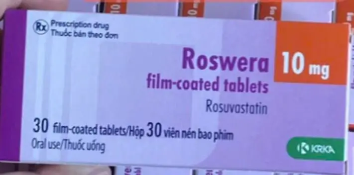 Thuốc Roswera 10mg điều trị các tình trạng tăng cholesterol máu nguyên phát và rối loạn lipid máu hỗn hợp