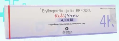 Thuốc RELIPOREX 4000 IU điều trị tình trạng thiếu máu