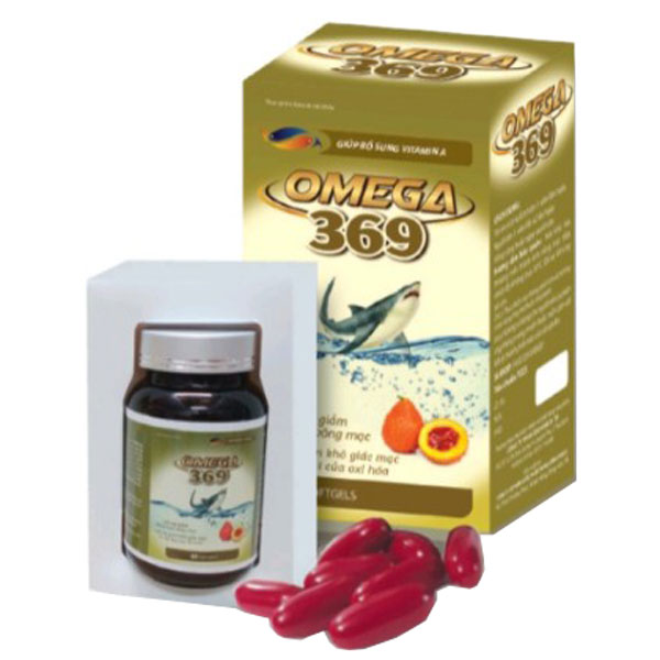 Omega 369 Vinafaco, hỗ trợ giảm thoái hóa võng mạc, đục thủy tinh thể (Hộp 60 viên)