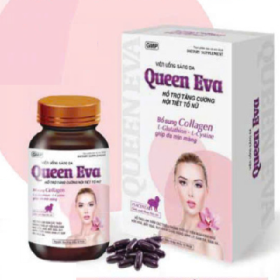Viên uống sáng da Queen Eva - hỗ trợ tăng cường nội tiết nữ (lọ 30 viên)