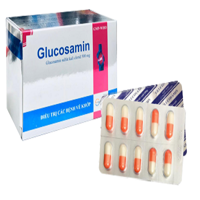 GLUCOSAMIN 500mg S.Pharm - điều trị bệnh xương khớp (Hộp 10 vỉ x 10 viên)