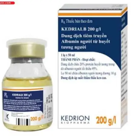 Thuốc Kedrialb 200 g/l điều trị cho bệnh nhân bị mất lượng lớn Albumin