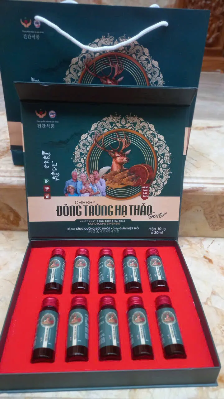 Cherry Đông Trùng Hạ Thảo Gold – Tăng Cường Sức Khỏe, Giảm Mệt Mỏi Hiệu Quả