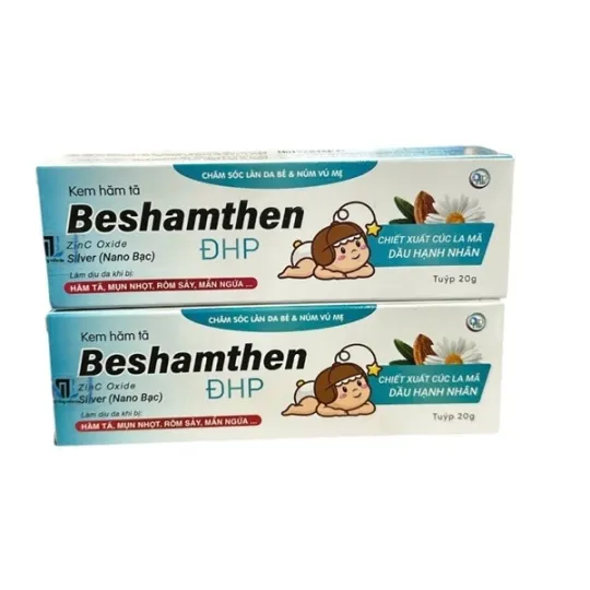 Kem Hăm Tã Beshamthen ĐHP 20g – Giảm Hăm, Ngừa Mẩn Đỏ Hiệu Quả Cho Bé