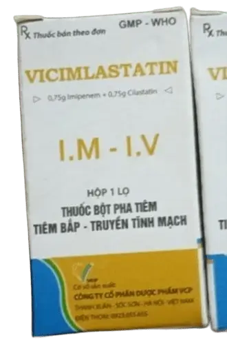Thuốc Vicimlastatin 1,5g điều trị nhiễm trùng