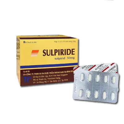 Sulpirid 50Mg Thành Nam - điều trị rối loạn tâm thần (Hộp 10 vỉ x10 viên)