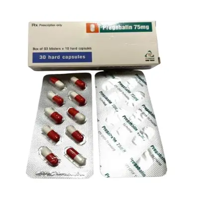PREGABALIN 75 trị động kinh, đau thần kinh (3 vỉ x 10 viên)