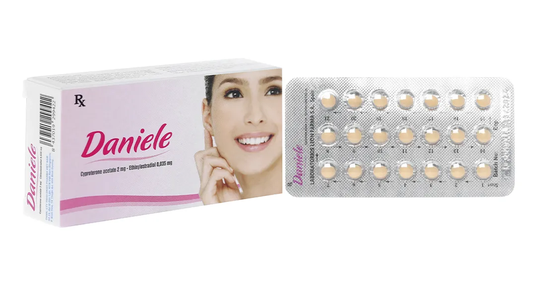 Thuốc Daniele – Tránh Thai & Trị Mụn Trứng Cá – Cyproterone 2mg