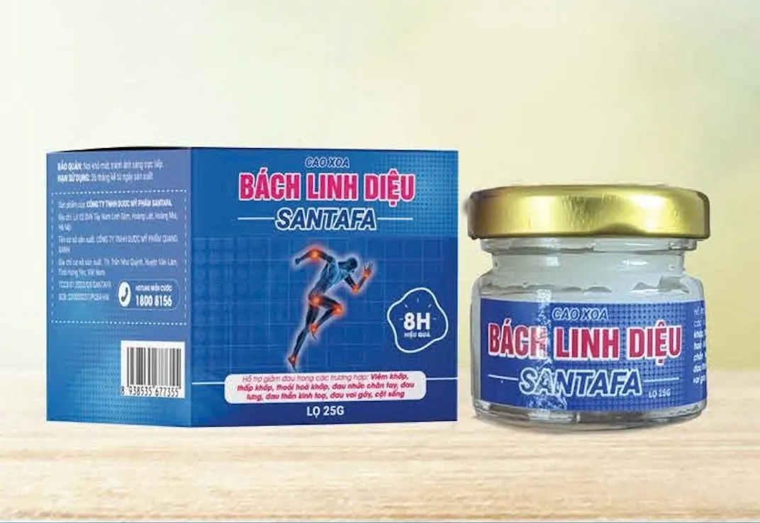 Cao Xoa Bách Linh Diệu SANTAFA – Xoa Bóp Giảm Đau Xương Khớp, Viêm Khớp Tức Thì