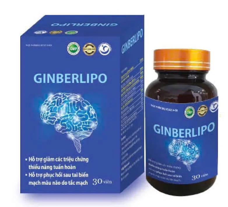 GINBERLIPO TCOPHAR - Hỗ Trợ Tuần Hoàn Não, Cải Thiện Trí Nhớ & Phục Hồi Sau Tai Biến
