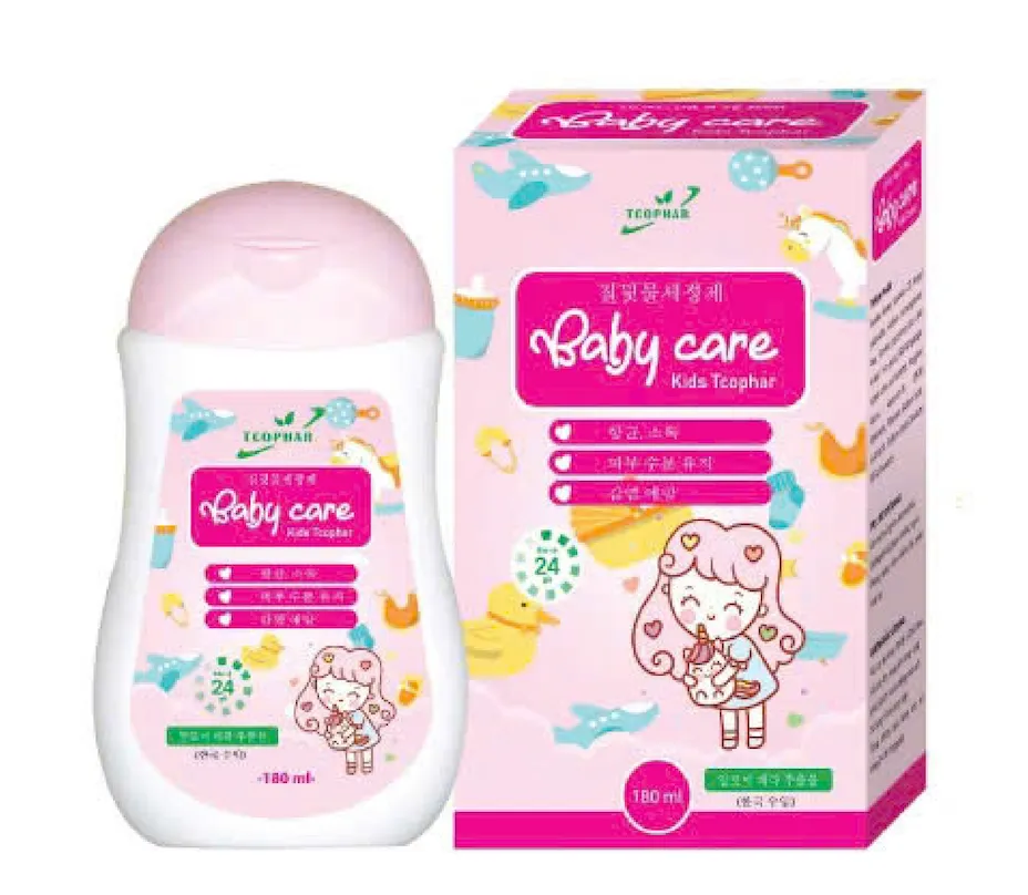 Baby Care Kids Tcophar – Dung dịch vệ sinh vùng kín an toàn, dịu nhẹ cho trẻ em từ 2-17 tuổi