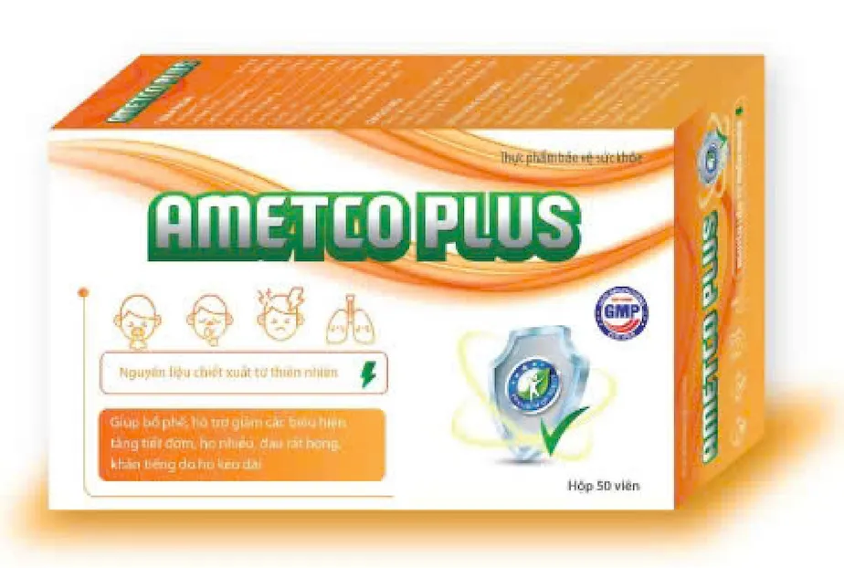 Ametco Plus – Hỗ Trợ Ho Khan, Ho Có Đờm, Đau Rát Họng, Viêm Phế Quản | TCOPHAR
