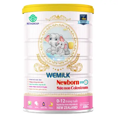 Sữa bột dinh dưỡng trẻ dưới 1 tuổi. Wemilk Newborn ( Sữa non Colostrum) 900gr