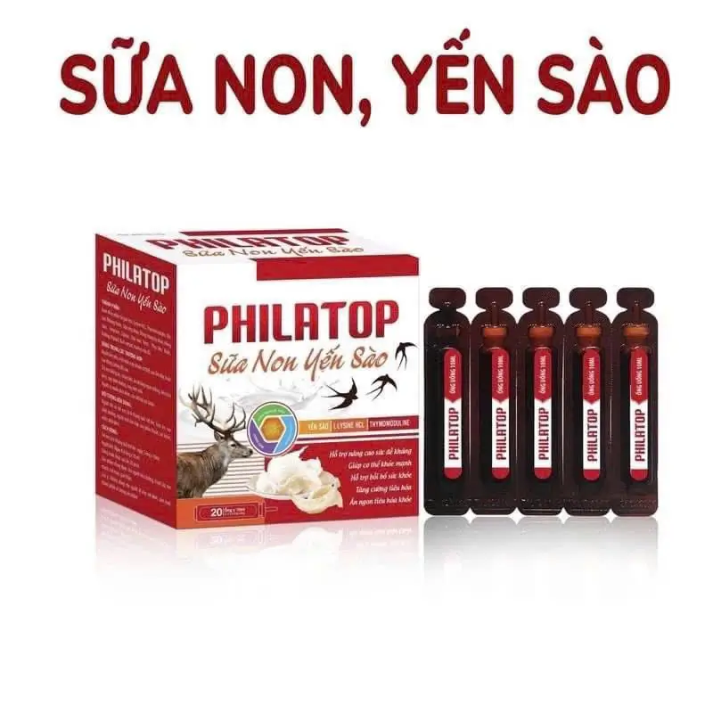 TPCN Philatop sữa non yến sào gold hộp 20 ống Wingroup