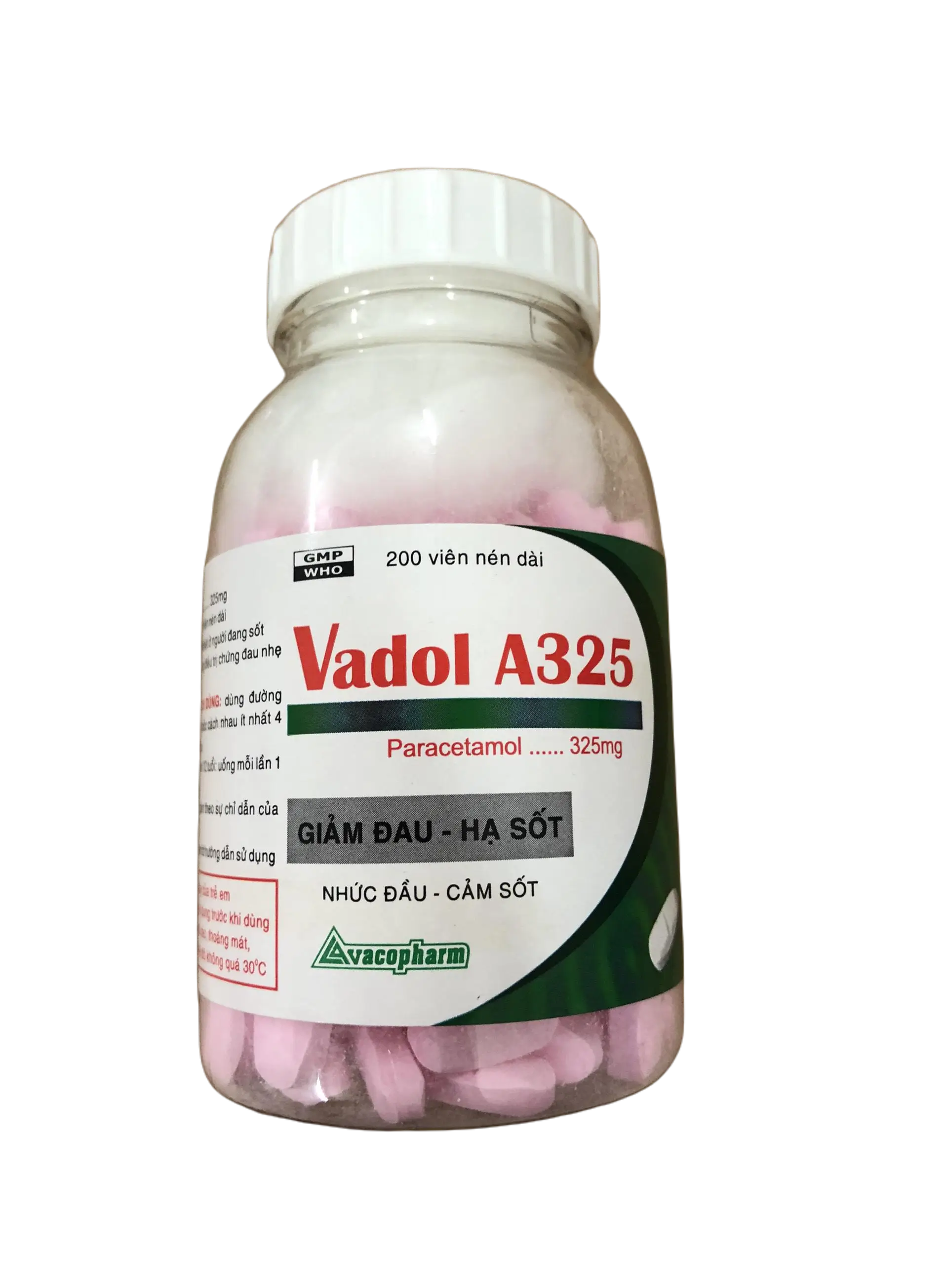 VADOL A325 Giảm đau – Hạ sốt (Chai 200 viên)