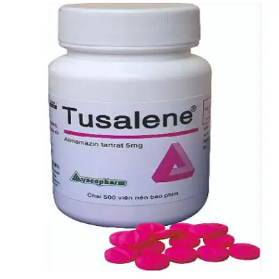 Tusalene 5mg trị triệu chứng các dạng dị ứng, ho khan, mất ngủ (Chai 500 viên)