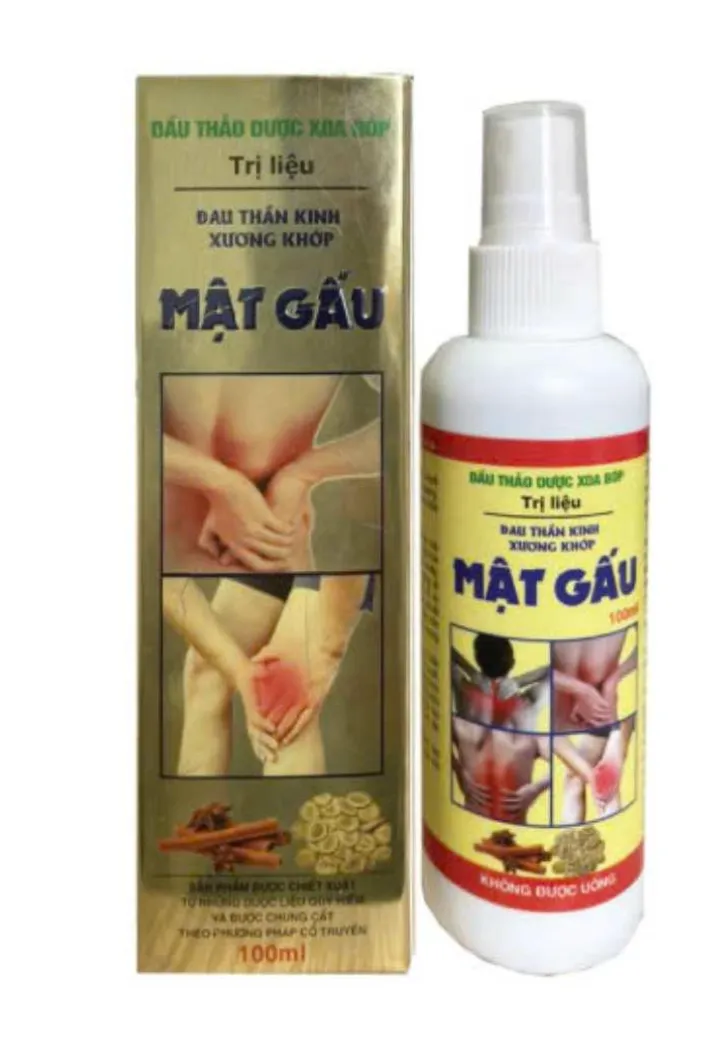 Dầu Xoa Bóp Thảo Dược Mật Gấu – Giảm Đau Xương Khớp, Nhức Mỏi Cơ Bắp