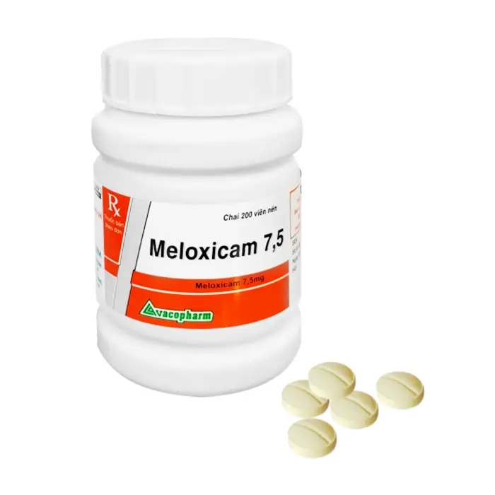 Thuốc Meloxicam 7.5mg Vacopharm điều trị viêm xương khớp, viêm cột sống (Chai 200 viên)