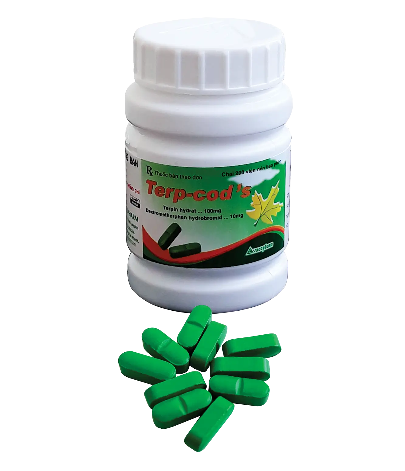 Thuốc trị ho Terp-cod’s Vacopharm (chai 200 viên nén bao phim)