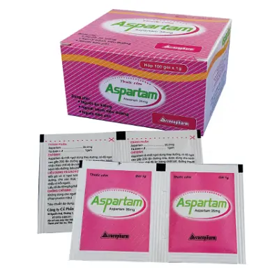 Đường ăn kiêng – Aspartam 35mg Vacopharm (Hộp 100 gói x 1g)