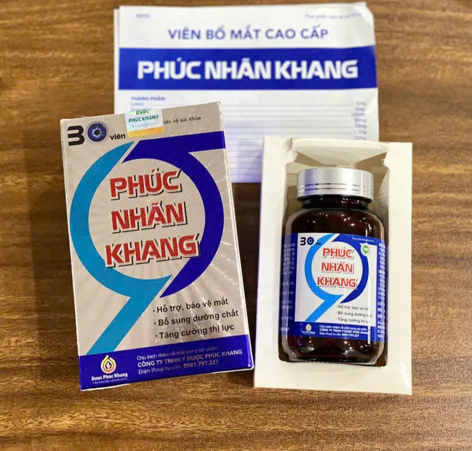 Viên Uống Bổ Mắt Phúc Nhãn Khang – Bảo Vệ Thị Lực, Sáng Mắt Hiệu Quả