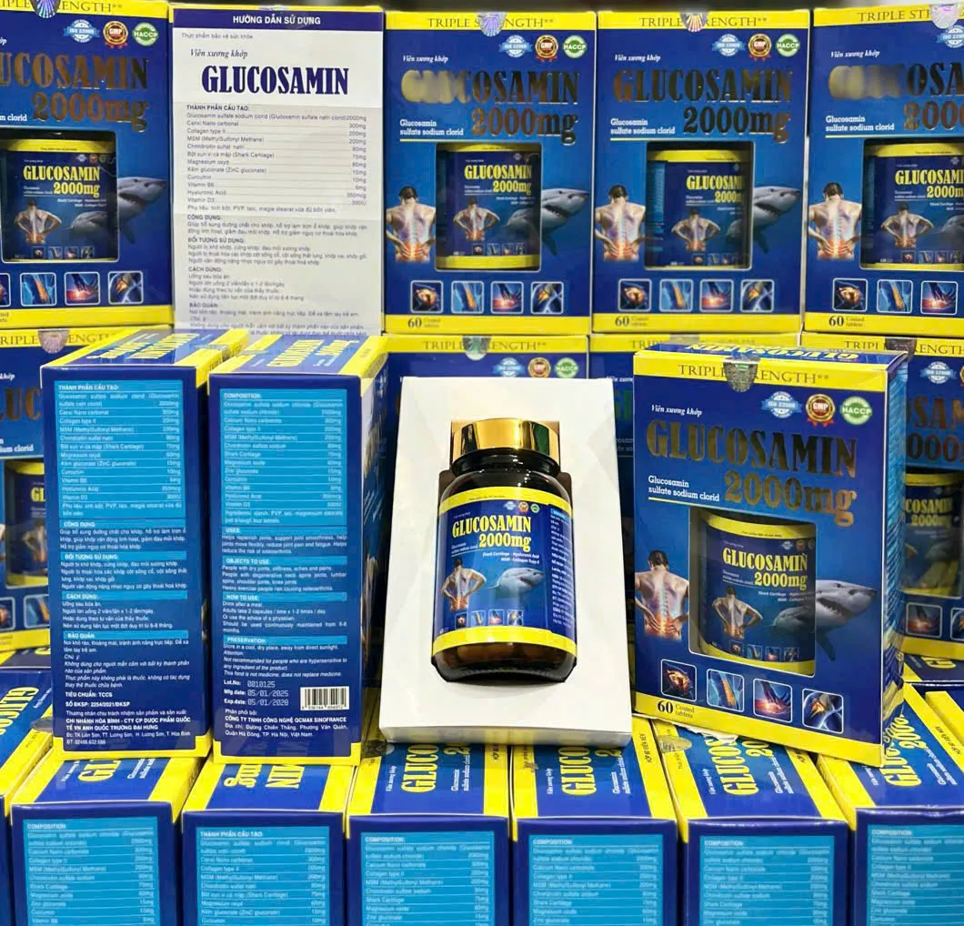 Viên Xương Khớp Glucosamin 2000mg - Giảm Đau Mỏi Thoái Hóa, Làm Trơn Ổ Khớp