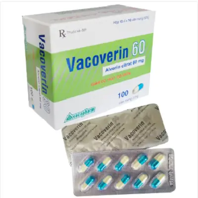 VACOVERIN 60 Vacopharm (Hộp 10 vỉ x 10 viên) - điều trị giảm co thắt cơ trơn ở đường tiêu hóa